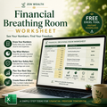 Digital product - Zen Wealth Financial Breathing Room Worksheet
